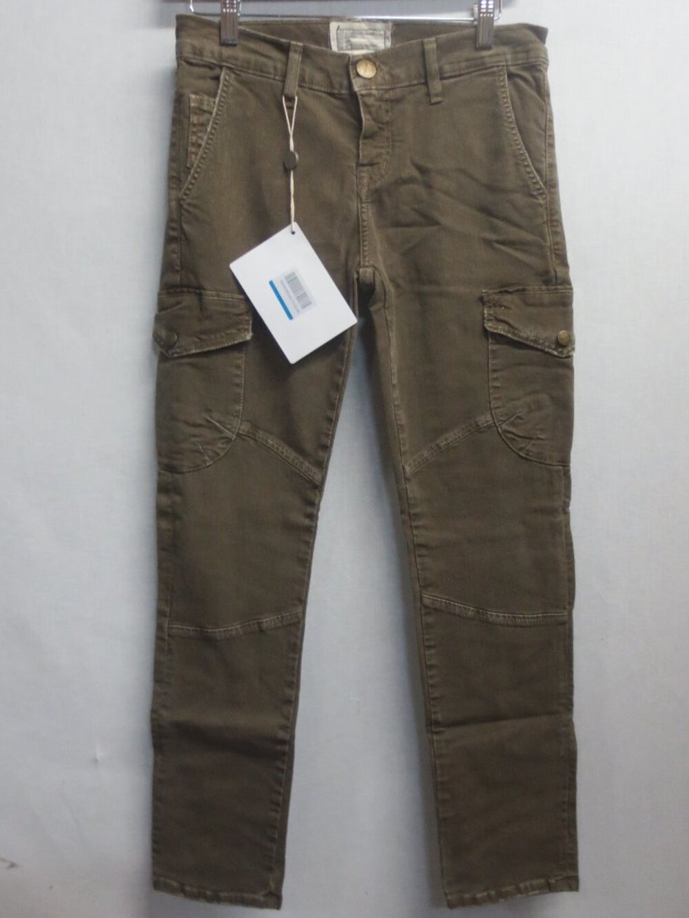 Current/Elliott The Slouchy Stiletto Jeans Army Green  - WOMEN'S SIZE 24